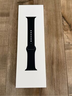 NEW Apple Watch Sport Band Space Black Stainless Steel Pin 46MM M/L Strap